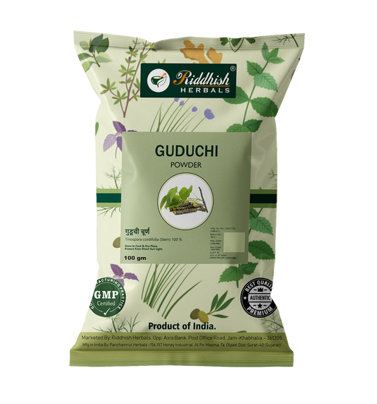 Riddhish Herbals Guduchi Giloy Powder 100g Packet of 100 GM