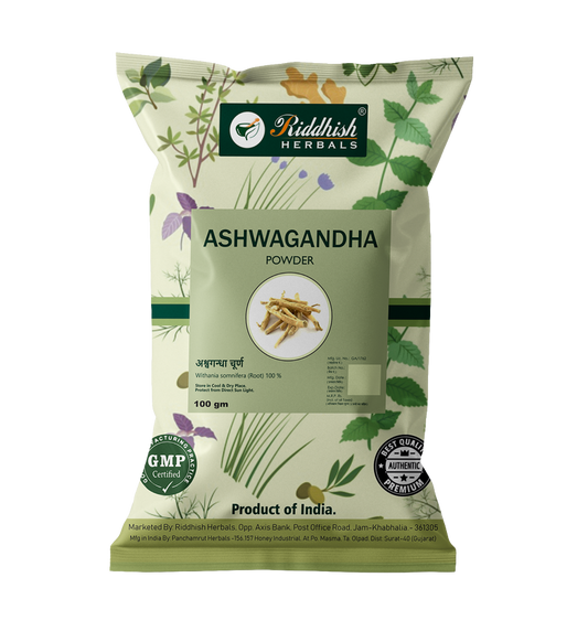 Riddhish Herbals Ashwagandhda Powder 100g Packet of 100 GM