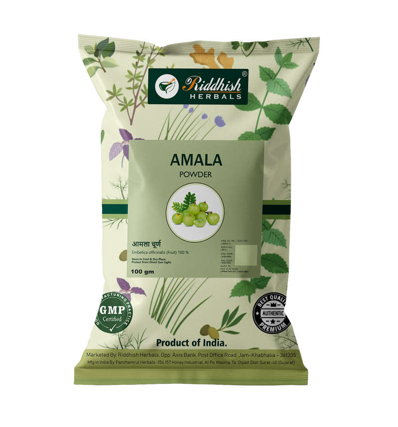 Riddhish Herbals Amala powder 100g Packet of 100 GM