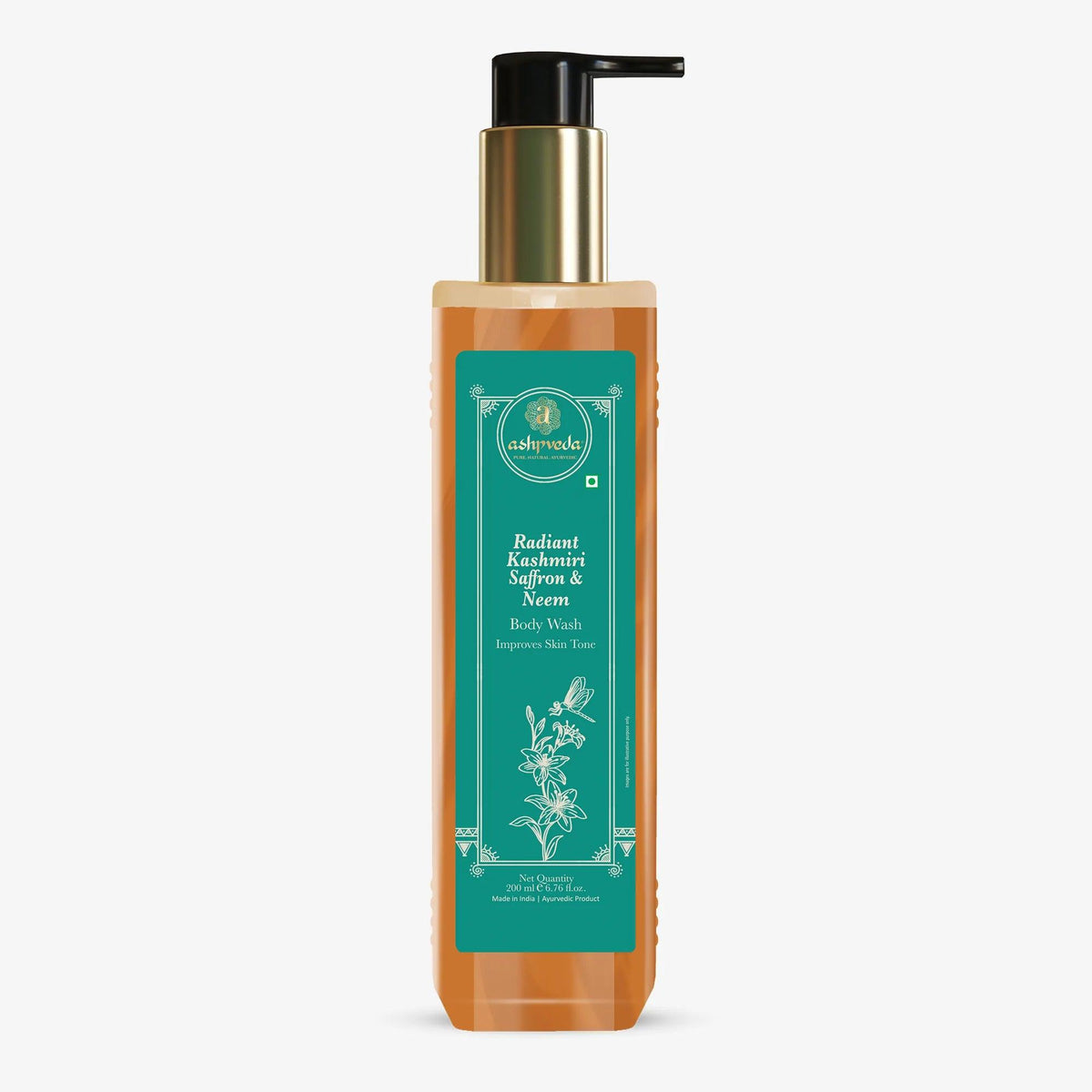 Ashpveda Radiant Kashmiri Saffron and Neem Body Wash Bottle of 30 ML