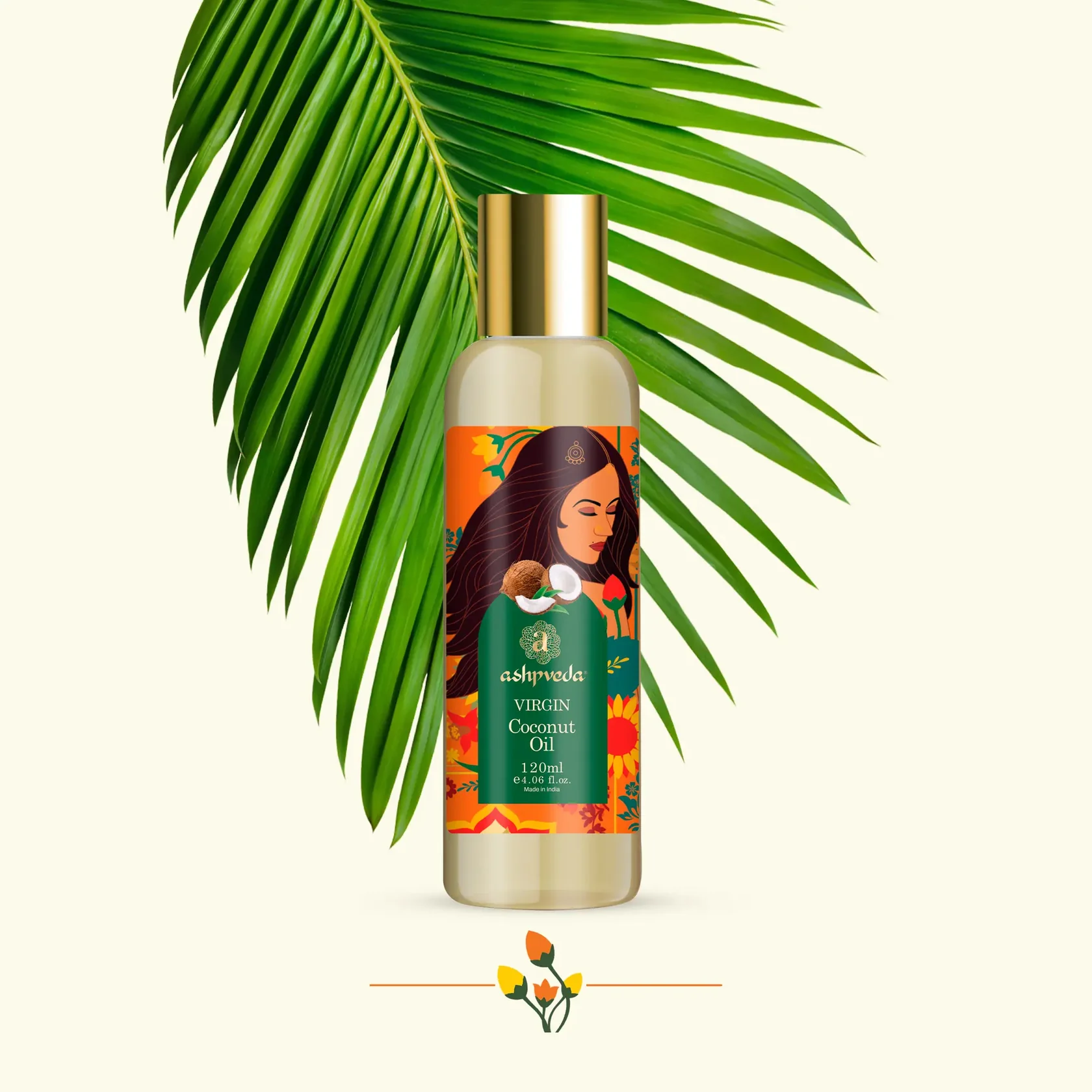 Ashpveda Virgin Coconut Oil Bottle of 120 ML