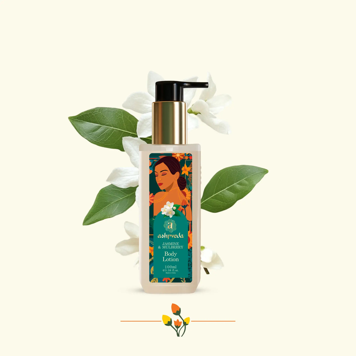 Ashpveda Jasmine and Mulberry Body Lotion Bottle of 100 ML