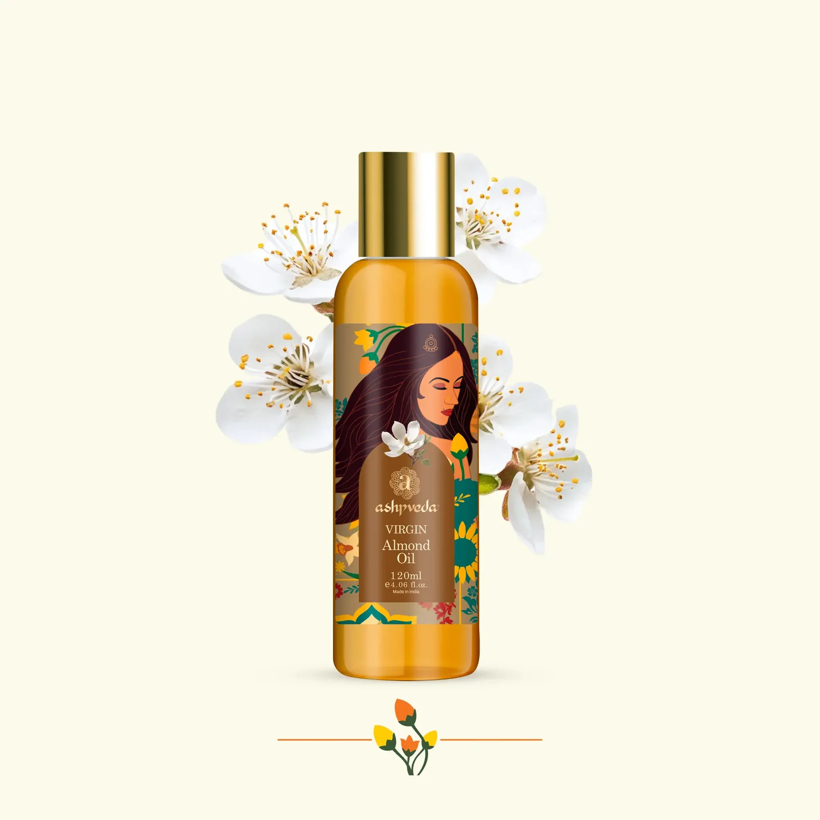 Ashpveda Virgin Almond Oil Bottle of 120 ML