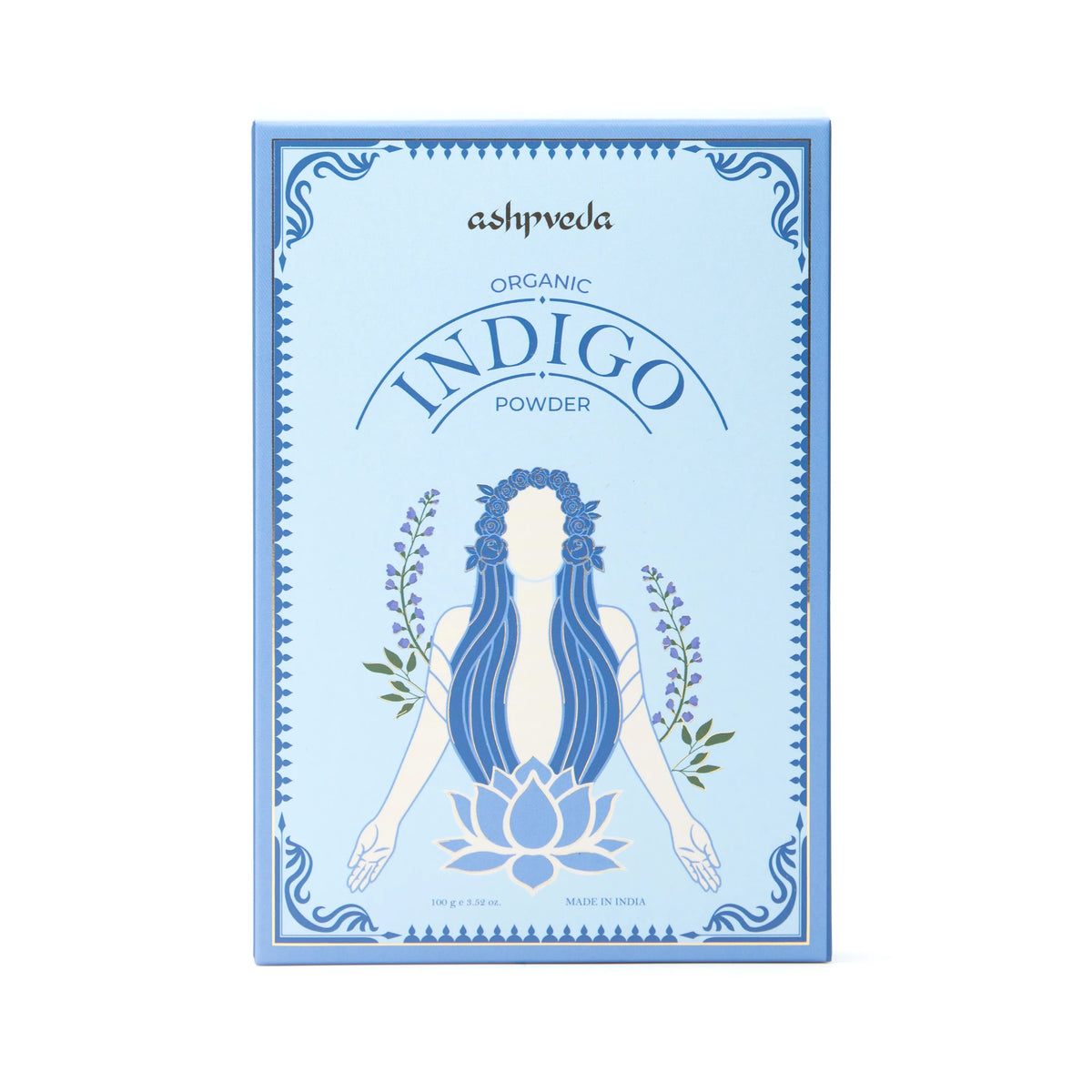 Ashpveda Organic Indigo Hair Color Powder Sachet of 100 GM