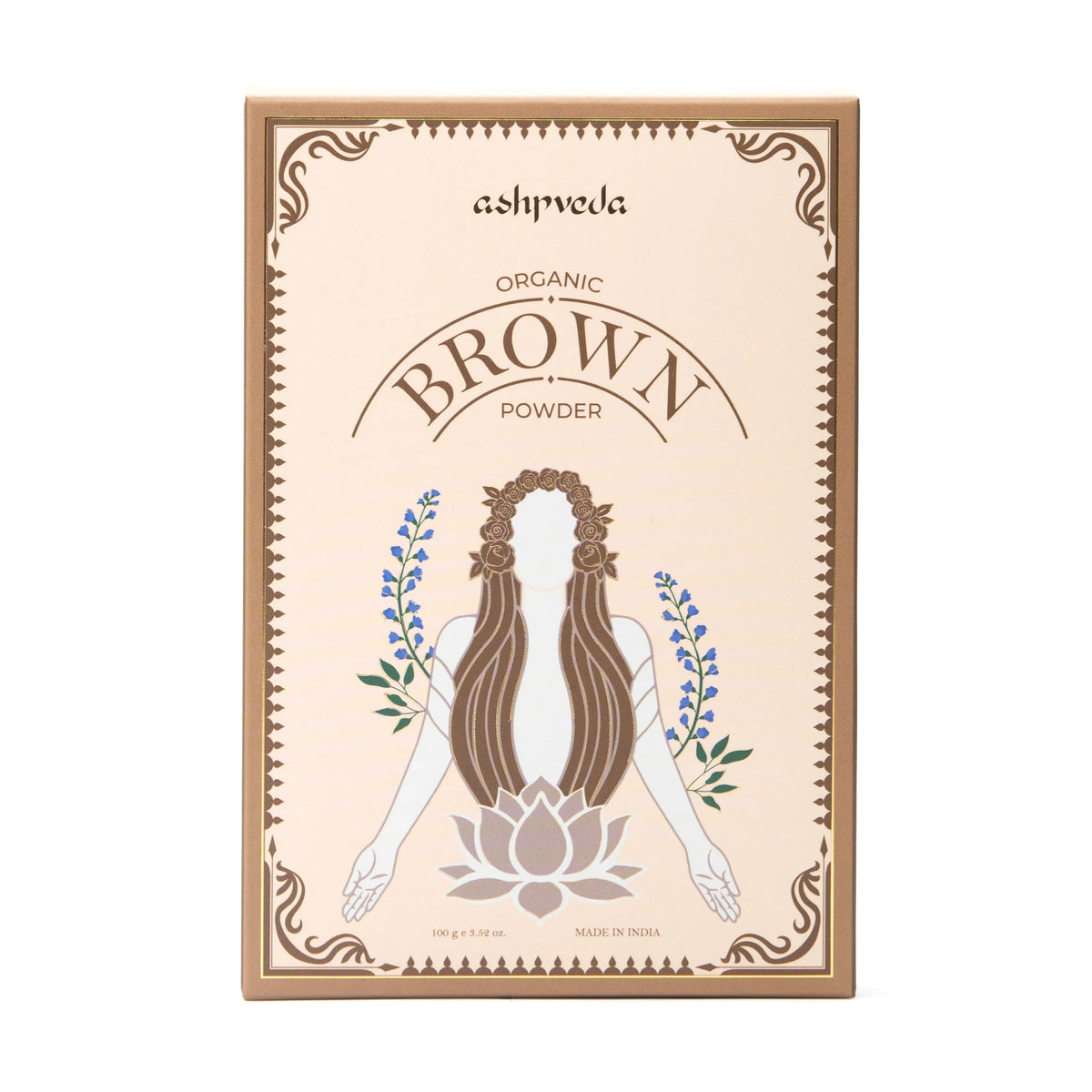 Ashpveda Organic Brown Hair Color Powder Sachet of 100 GM