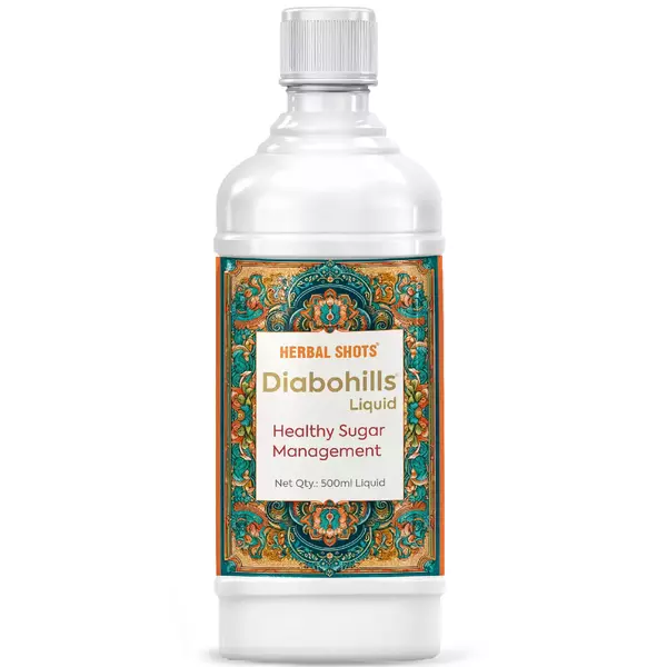 Herbal Hills Diabohills Herbal Shots Bottle of 500 ML