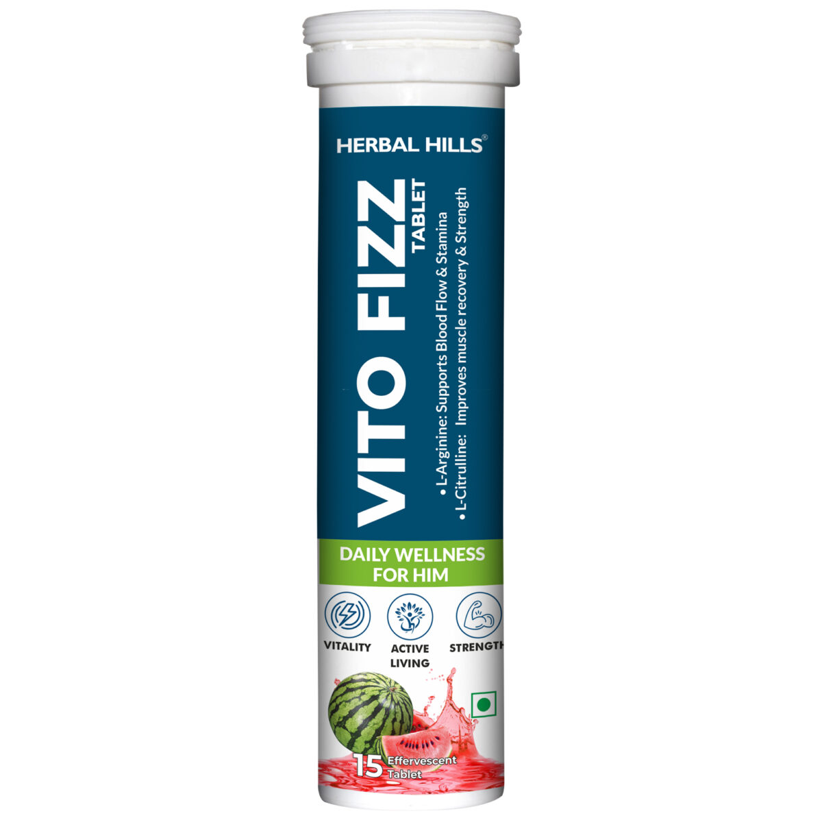 Herbal Hills Vito Fizz 15 Tablets Bottle of 15 QTY