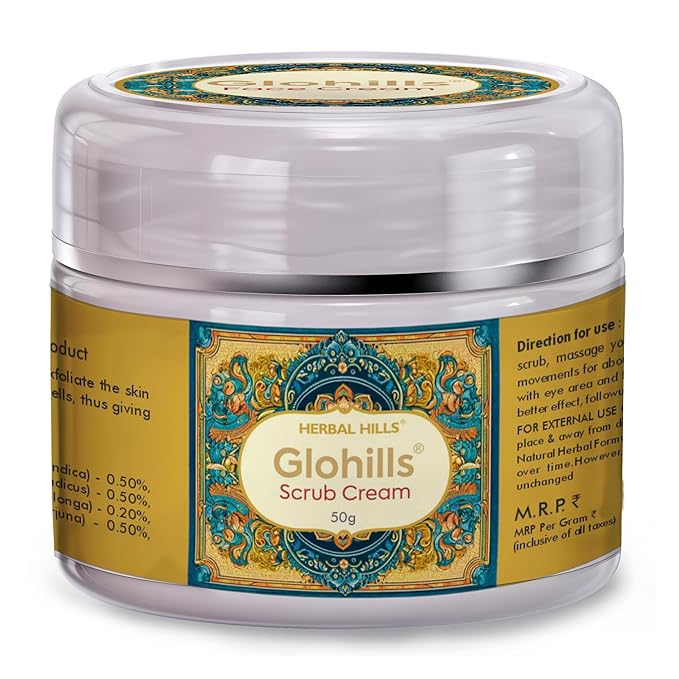 Herbal Hills Glohills Scrub Cream 50gms Packet of 50 GM