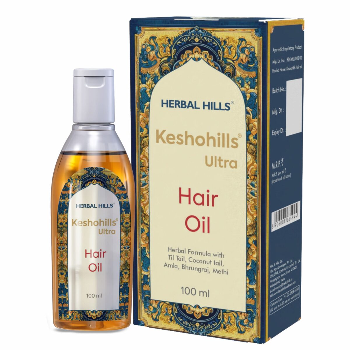 Herbal Hills Keshohills Ultra Hair Oil 100 ml Bottle of 100 ML