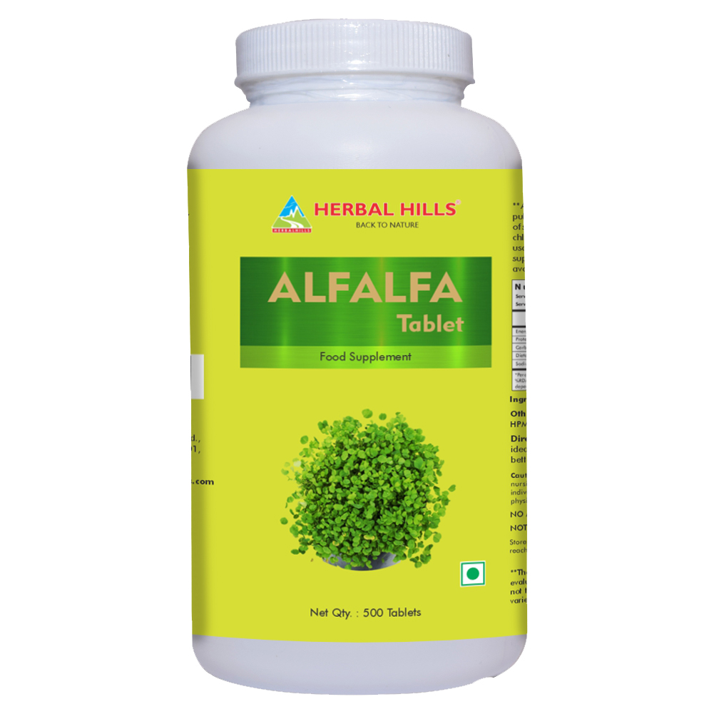 Herbal Hills Alfalfa Bottle of 120 QTY