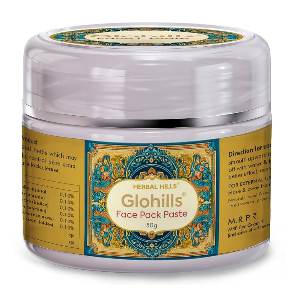 Herbal Hills Glohills 50 g Face Pack Box of 50 GM