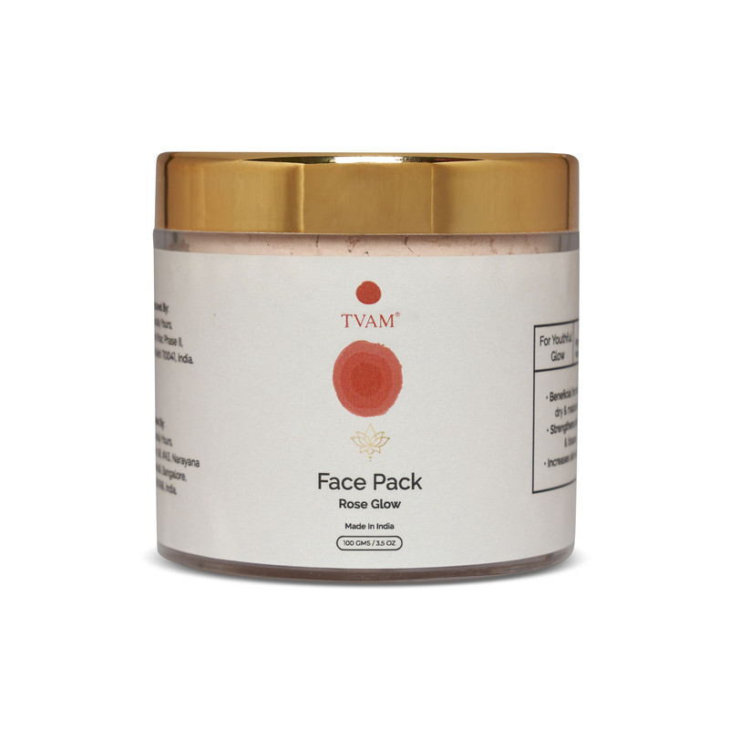 TVAM All Natural Face Pack and Rose for Glow Jar of 100 GM