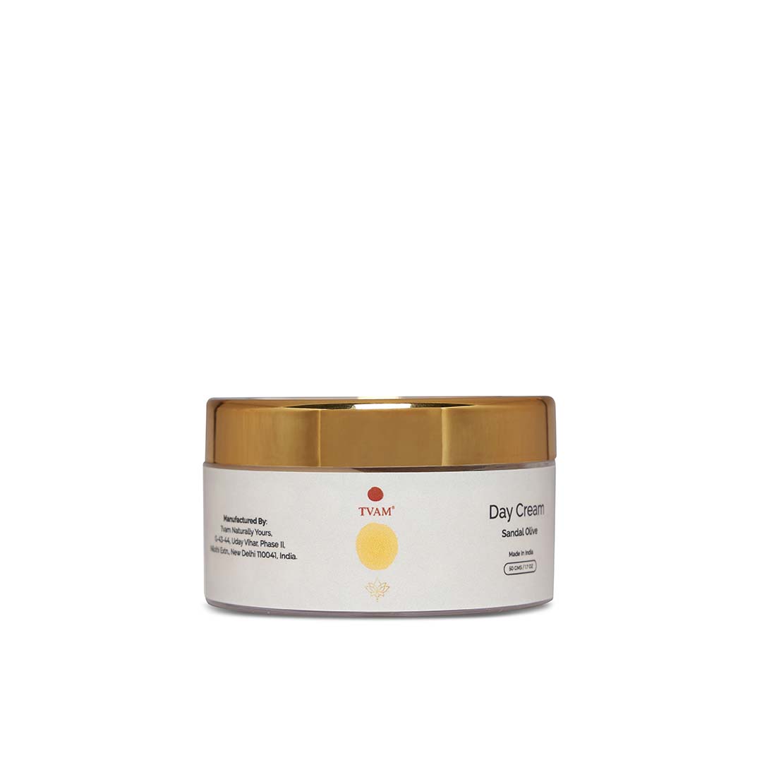 TVAM Day Cream and Sandal and Olive Jar of 50 GM