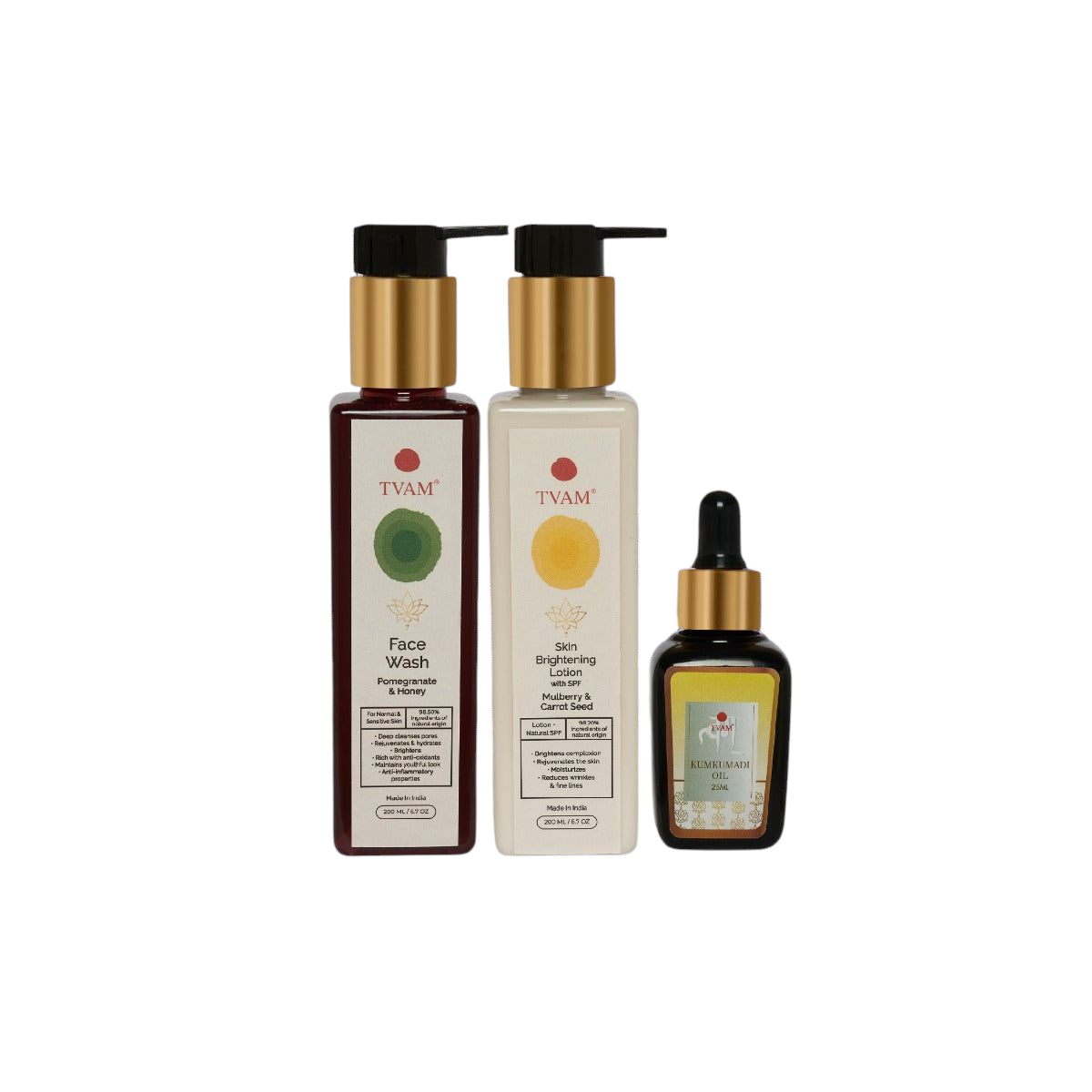 TVAM Daily Face Regime Normal skin Kits of 3 QTY