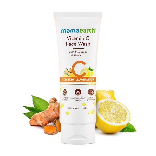 MamaEarth Vitamin C Face Wash Tube of 50 ML