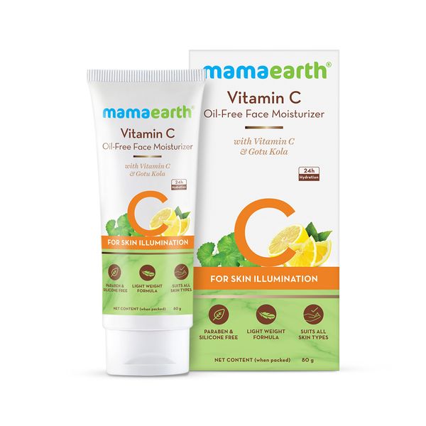 MamaEarth Vitamin C OilFree Face Moisturizer 80 g Bottle of 80 GM