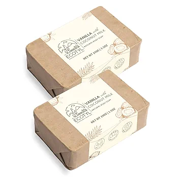 Ecotyl Coconut Milk Soap with Vanilla Set of 2 Box of 200 GM