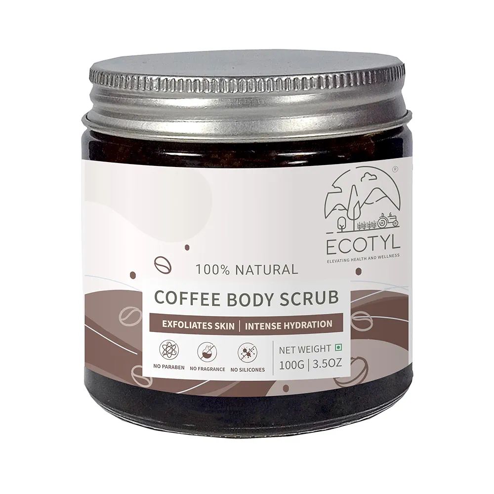 Ecotyl Natural Coffee Body Scrub 100g Jar of 100 GM
