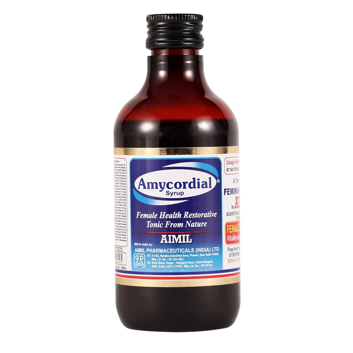 AIMIL Amycordial Syrup  200 ML Pack of 2 Bottle of 200 ML