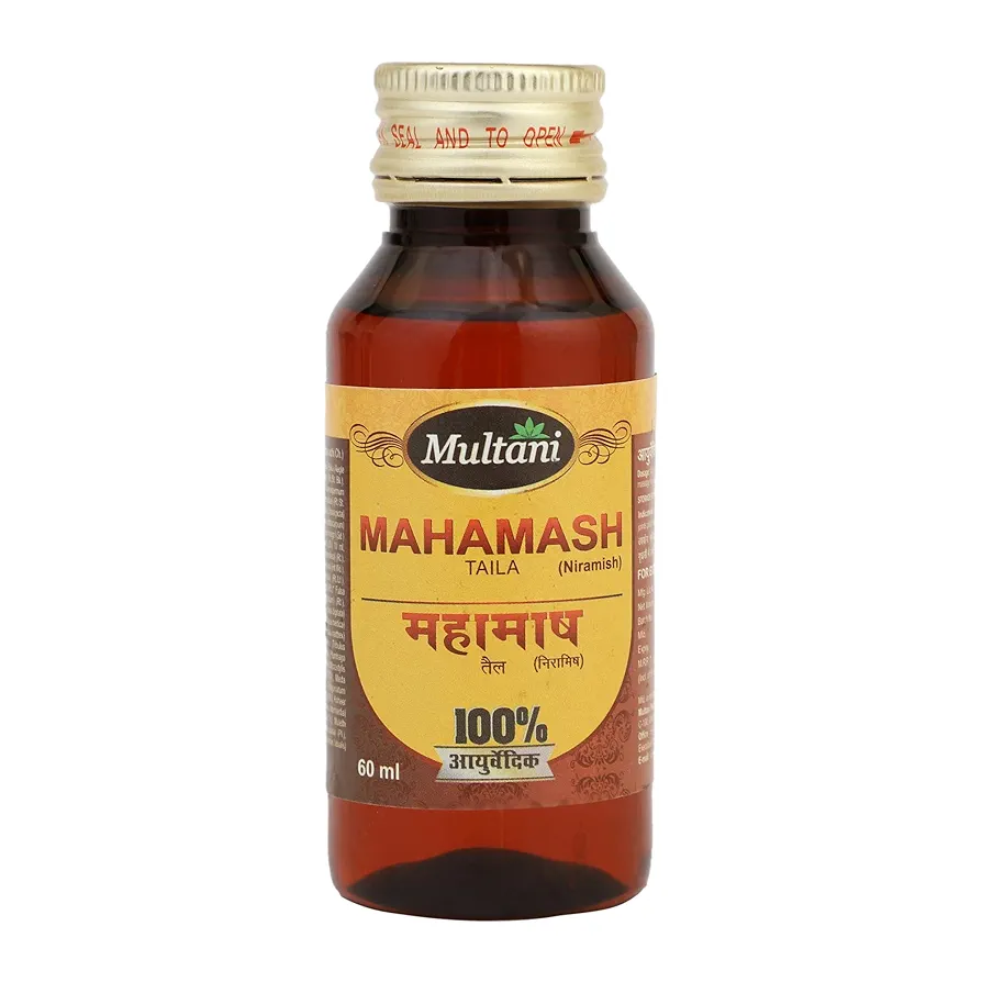 Multani Maha Mash Taila Niramish  60 Ml Pack Of 3 Bottle of 180 ML