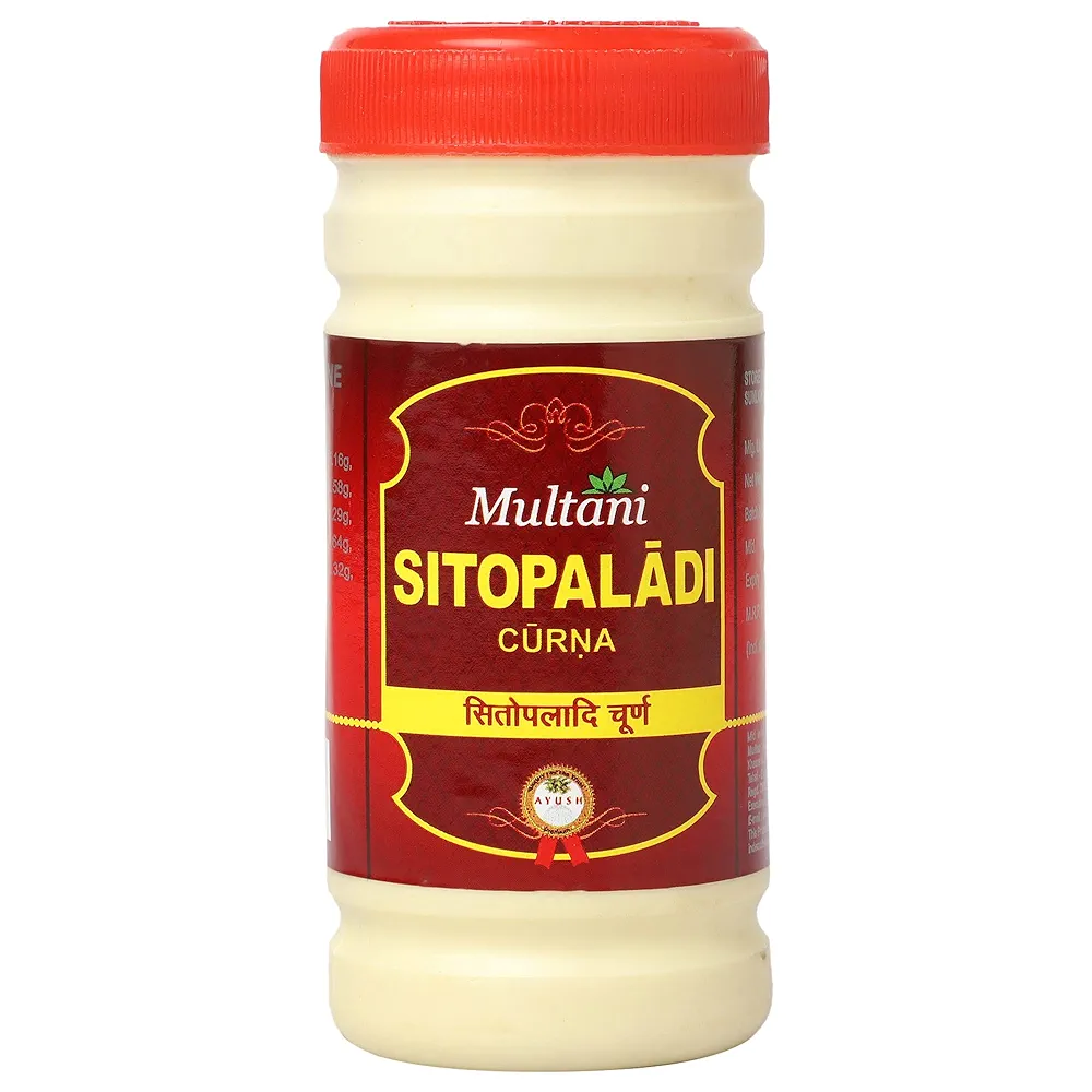 Multani Sitopaladi Churan For Chronic Cough Fever Calcium deficiency Bottle of 180 GM
