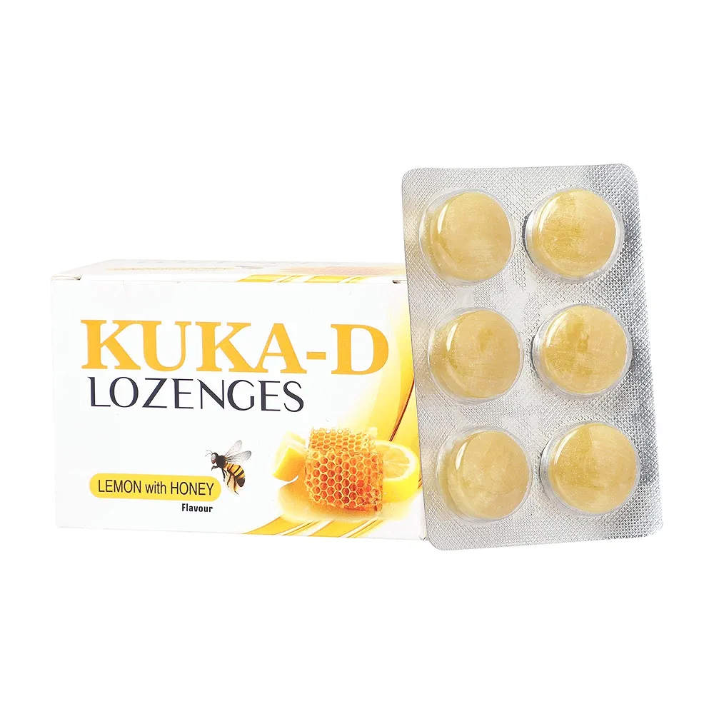 Multani Kuka Cough 48 Lozenges  Lemon and Honey  Ayurvedic Strip of 48 QTY