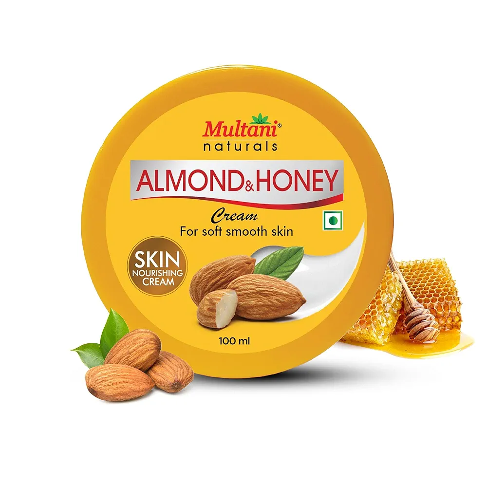 Multani Naturals Almond and Honey Cream Pack of 2 Jar of 50 ML
