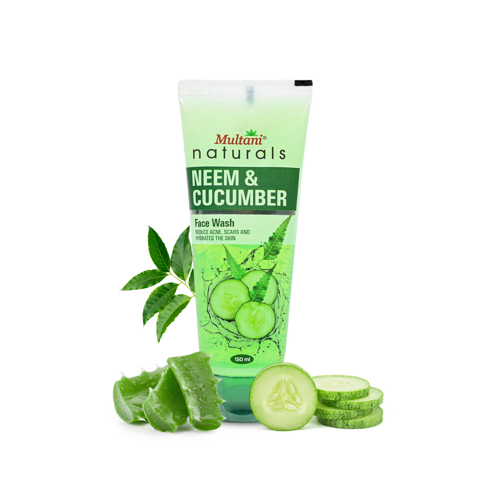 Multani Naturals Neem and Cucumber Face Wash Tube of 150 ML