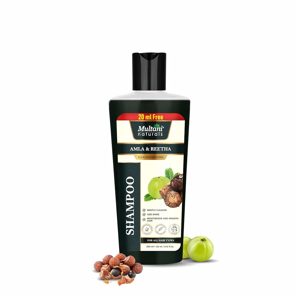 Multani Naturals Amla and Reetha Hair Shampoo Bottle of 250 ML