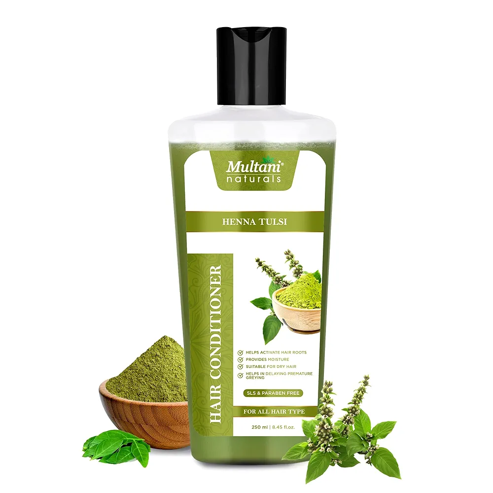 Multani Naturals Heena and Tulsi Hair Conditioner  250ml Bottle of 250 ML