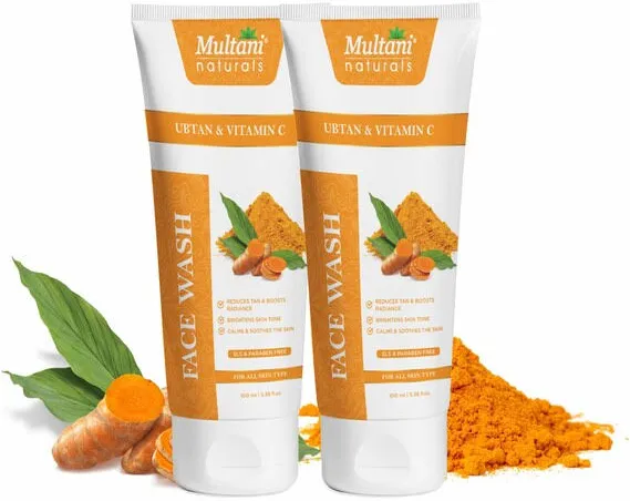 Multani Naturals Ubtan and Vitamin C Face Wash Tube of 200 ML