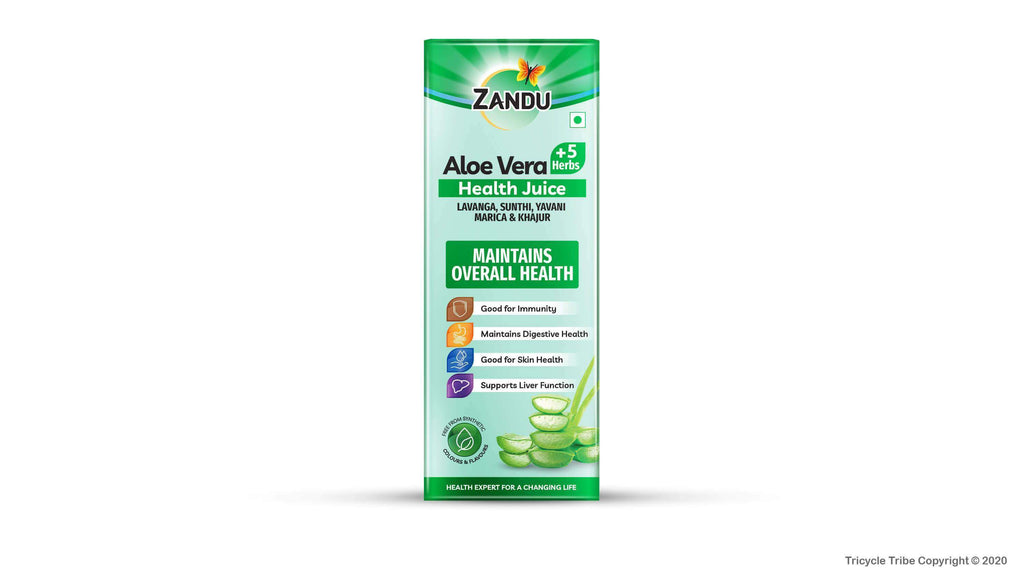 Zandu Aloe Vera plus 5 Herbs Juice Bottle of 1000 ML