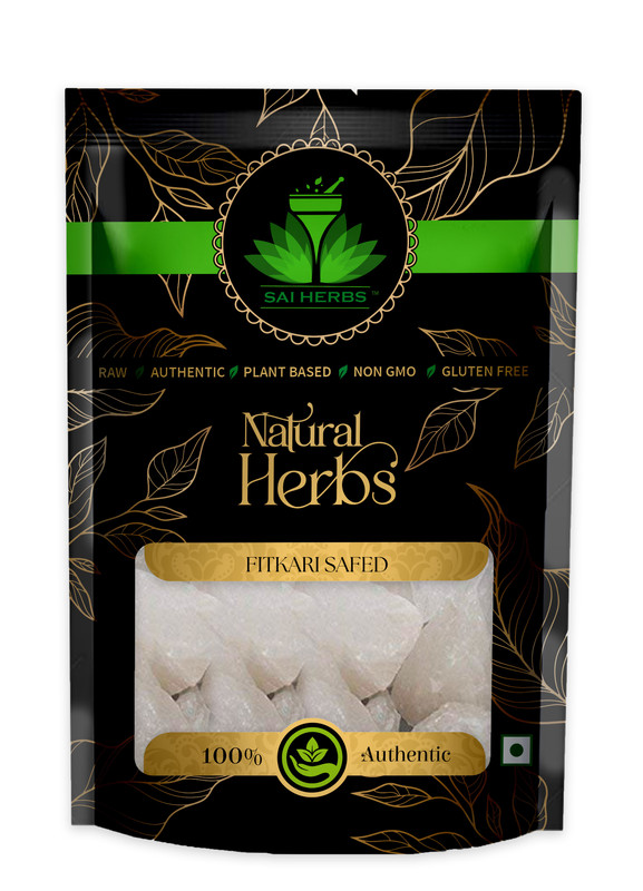 SAI HERBS Raw Fitkari Safed  of 1000 GM