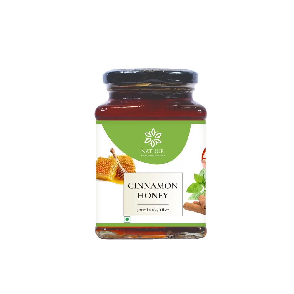 Natuur Pure Honey  Cinnamon Jar of 500 ml GM