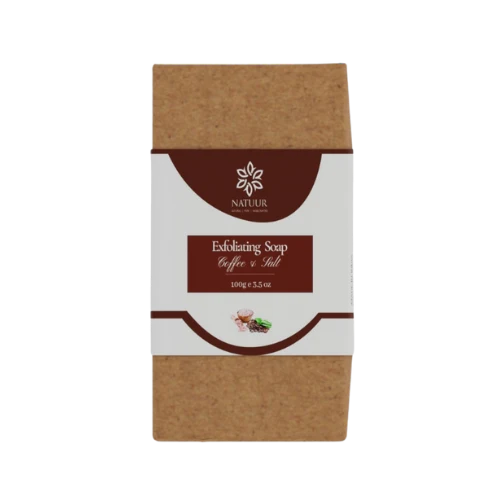COFFEE AND SALT Exfoliating Soap Foil of 100 GM