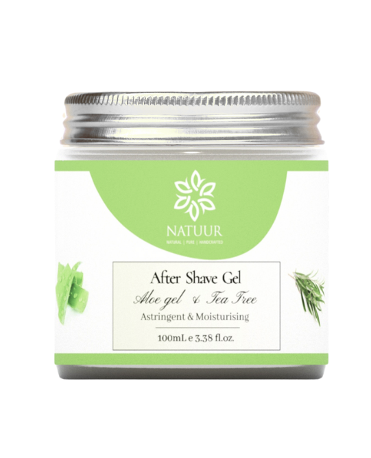 Natuur After Shave Gel  Aloe Tea Tree Jar of 100 ML
