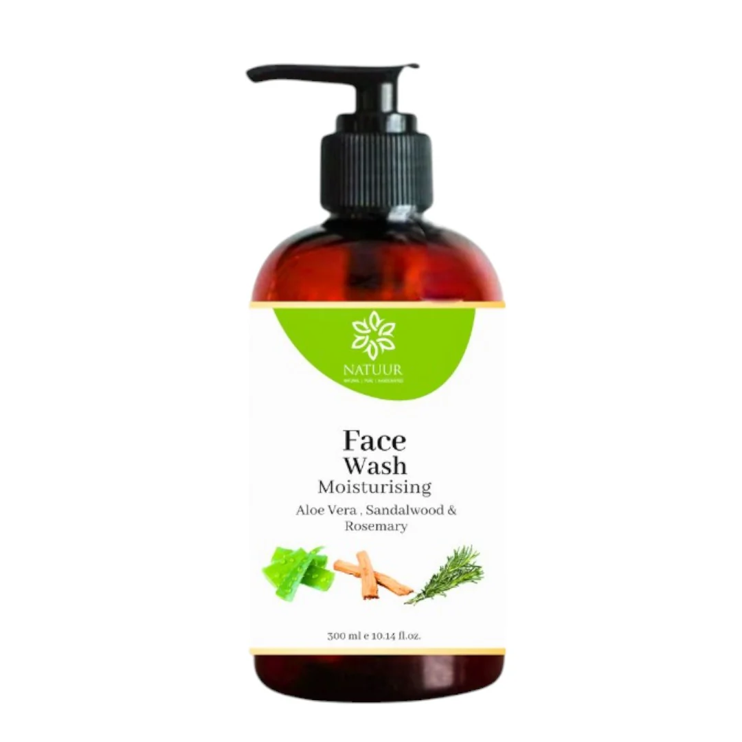Face Wash Moisturising  Vitamin E  Aloe  Sandalwood and Rosemary Bottle of 300 ML