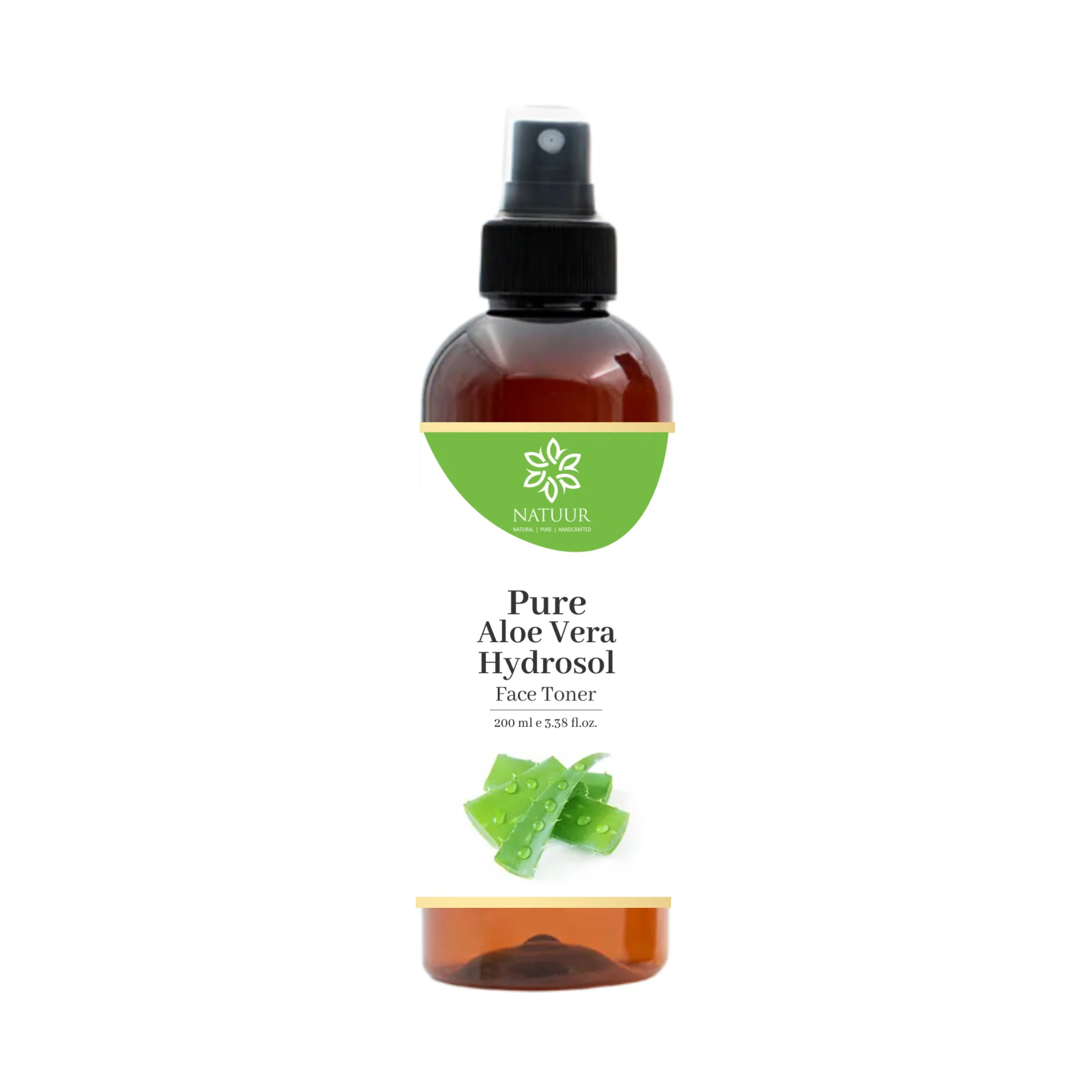 Pure Aloe Vera Hydrosol  Face Toner Bottle of 200 ML