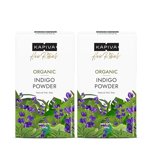 Kapiva Hair Rituals Organic Indigo Powder Jar of  200 GM