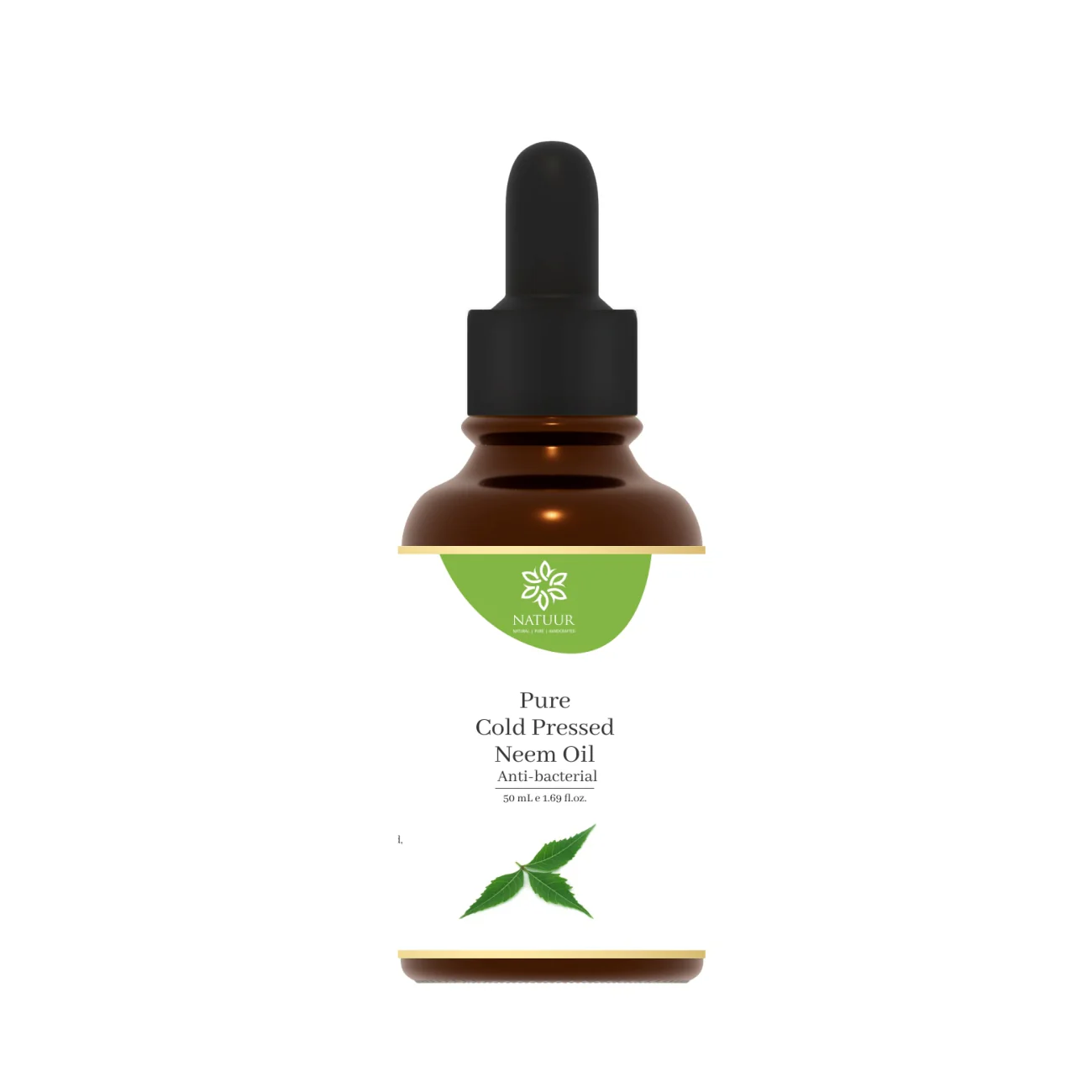 Natuur Pure Cold Pressed Neem Oil Bottle of 50 ML