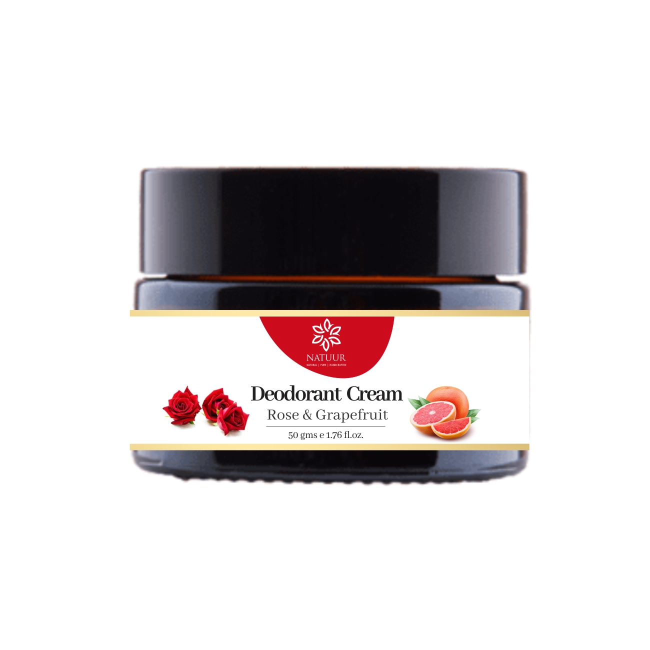 Deodorant Cream  Rose and Grapefruit Jar of 50 GM