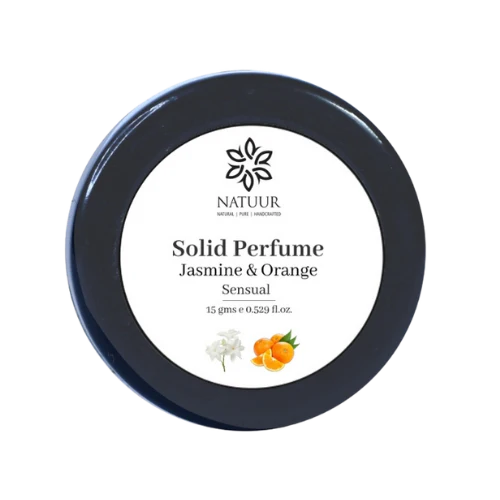SOLID PERFUME Jasmine and  Orange Jar of 15 GM