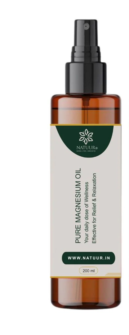 Pure Magnesium Oil  Transdermal Application for Healthy Skin and  Inducing Sleep Bottle of 200 ML