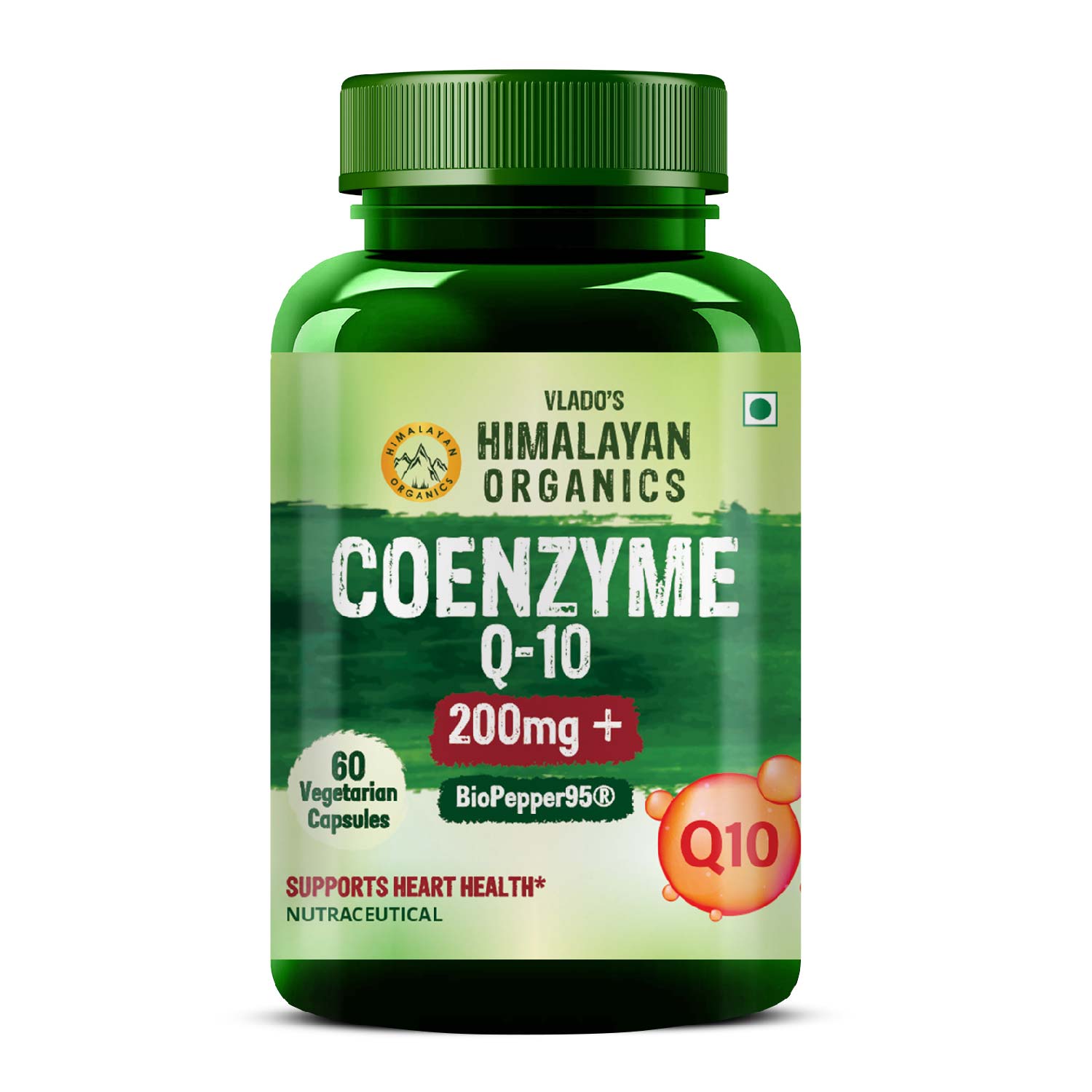 Himalayan Organics COENZYME Q 10 200mg Bottle of 60 Tablets Capsule