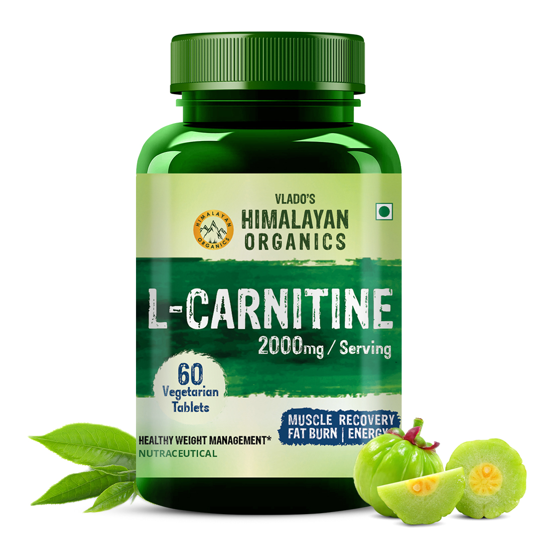 Himalayan Organics L Carnitine 2000 Mg Bottle of 60 Tablets Tablet