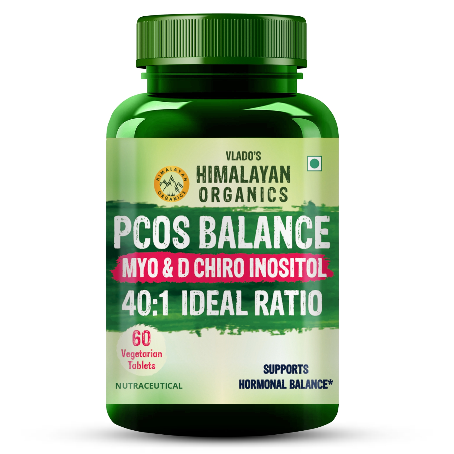 Himalayan Organics PCOS Multivitamin Supplement 2000mg Bottle of 60 Tablets Tablet