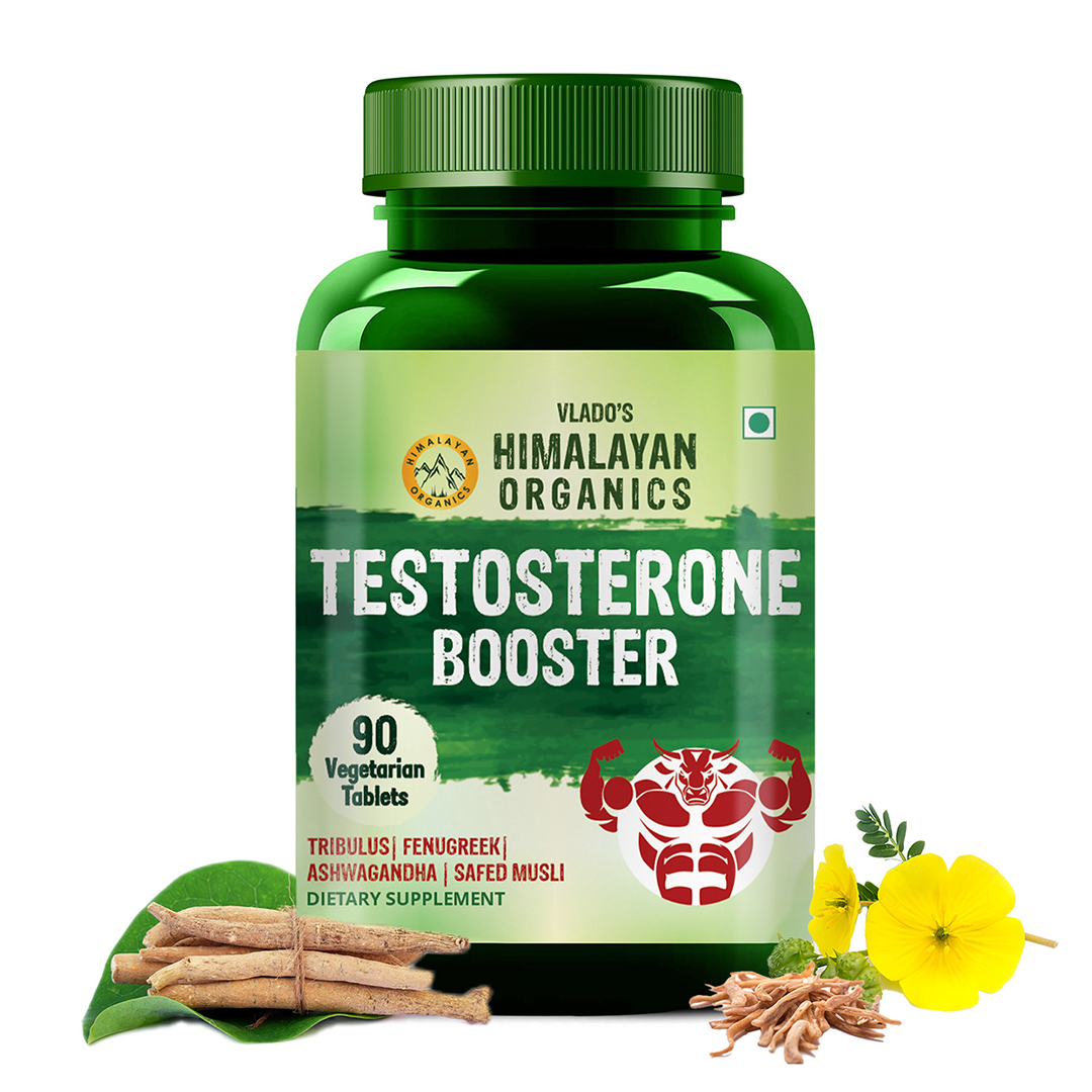 Himalayan Organics Testosterone Booster Bottle of 90 Tablets Tablet