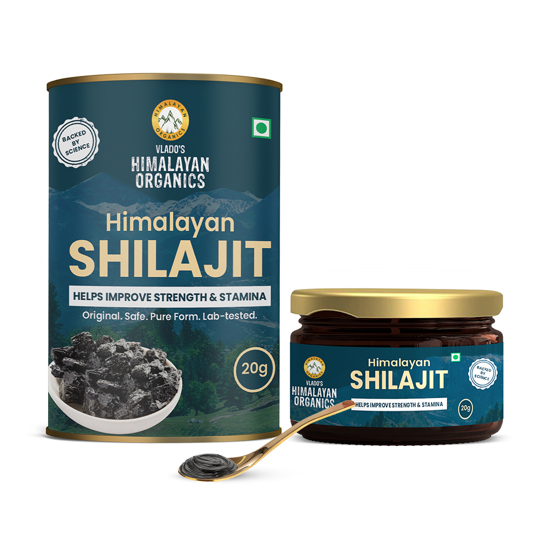 Himalayan Organics Himalayan Shilajit Shilajeet Resin Jar of 20 gm GM