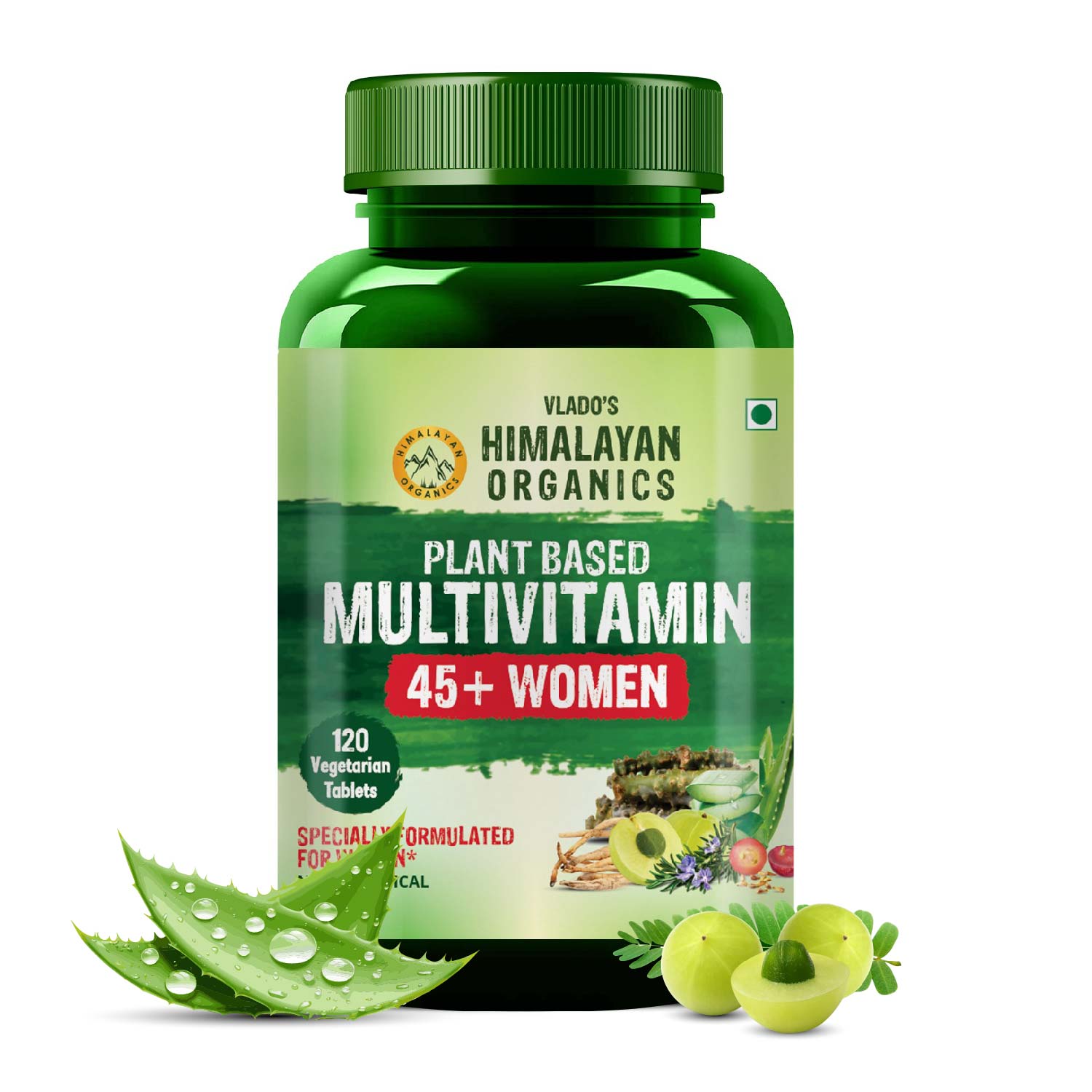 Himalayan Organics Plant based Multivitamin Women Bottle of 120 Tablets Tablet