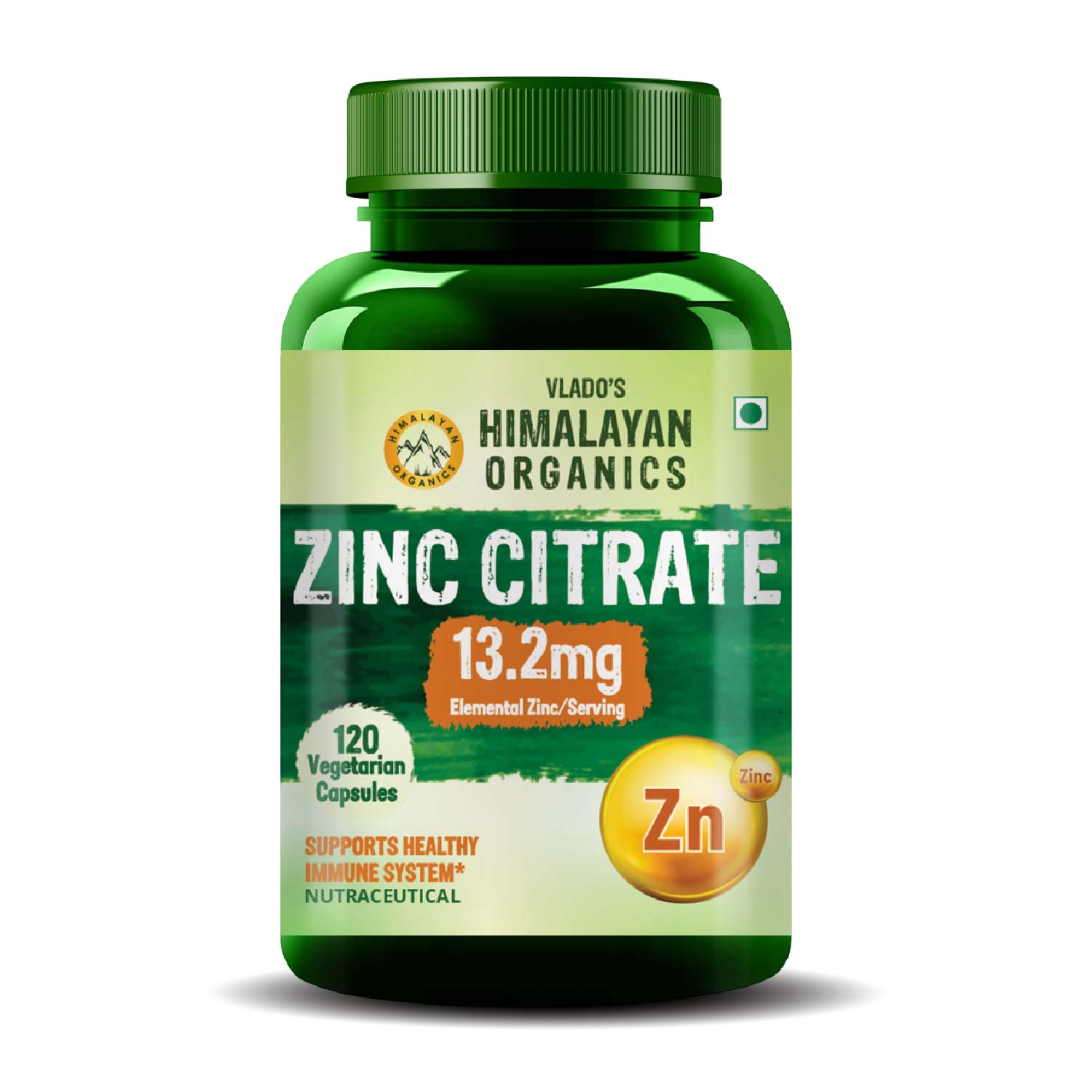 Himalayan Organics Zinc Citrate Bottle of 120 Capsules Capsule